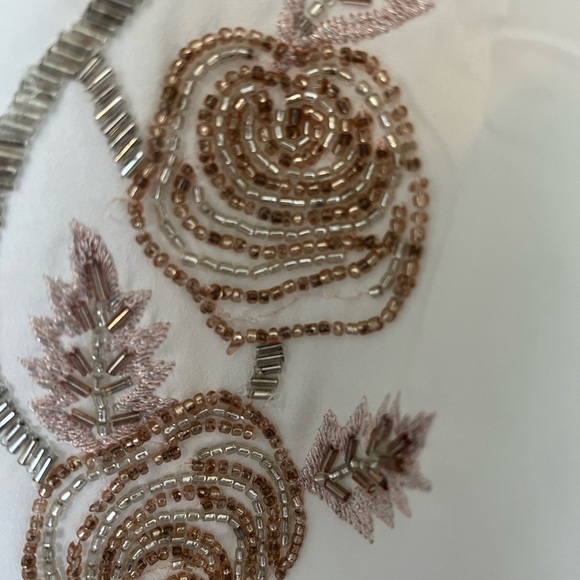 White House Black Market Beaded Blouse - Picture 3 of 7